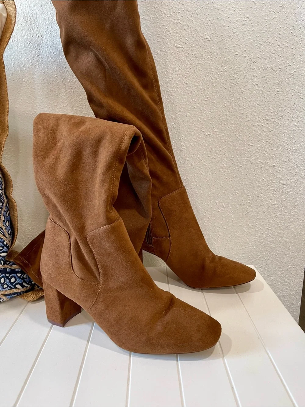 Nine West Xerafinao brown over-the-knee faux suede boots Size 8M